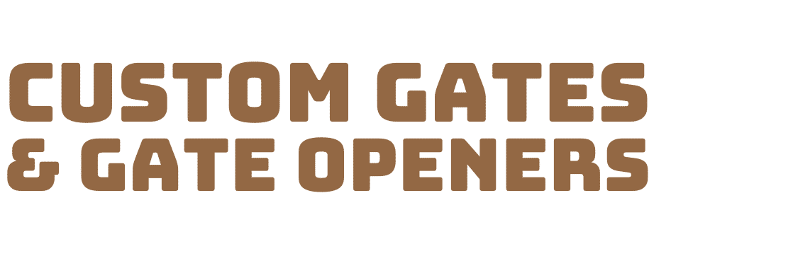 Custom Gates and Gate Openers Logo Footer